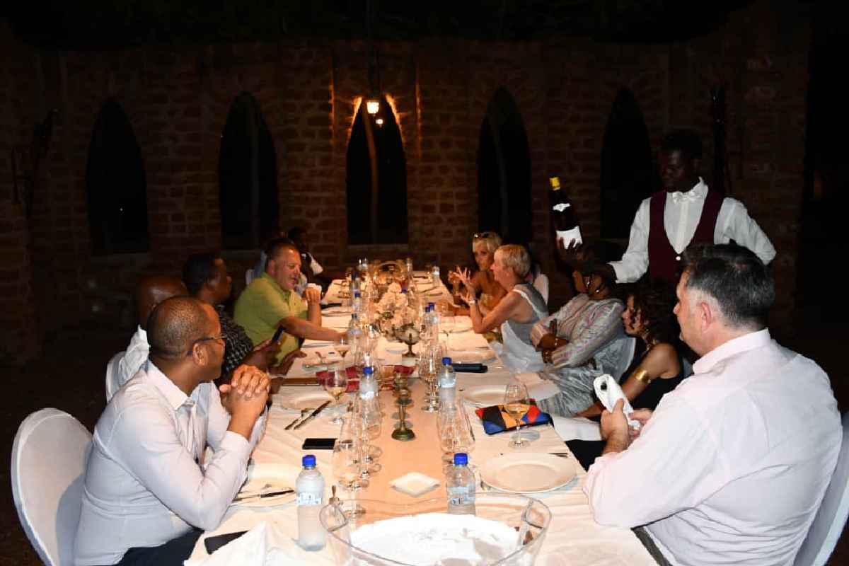 Dernier wine diner au Manoir de Hamerkopf à Loumbila