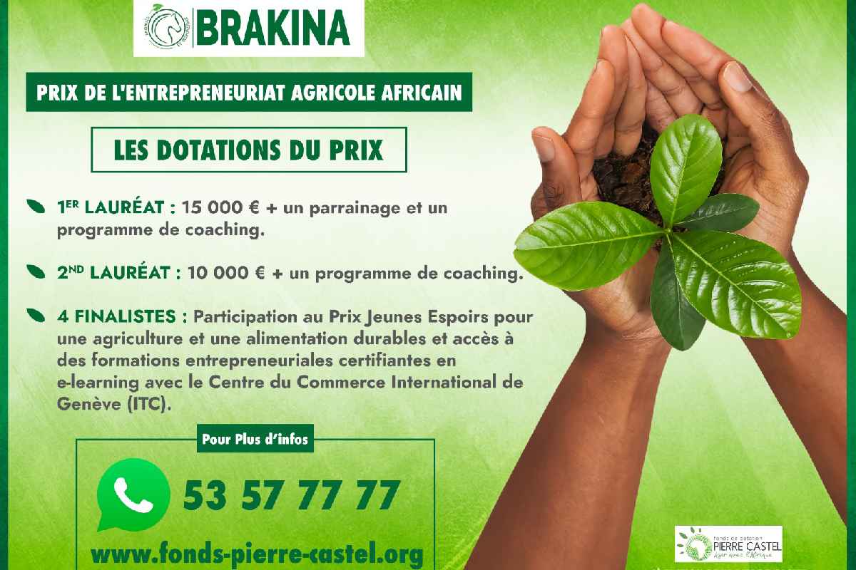 Prix de l’Entrepreneuriat Agricole Africain: Les dotations